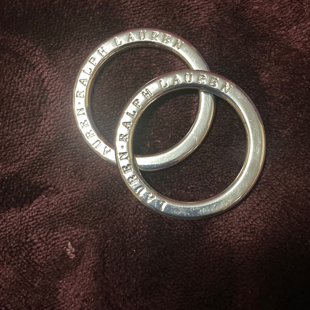 Ralph Lauren Shiny Silver Circular Item